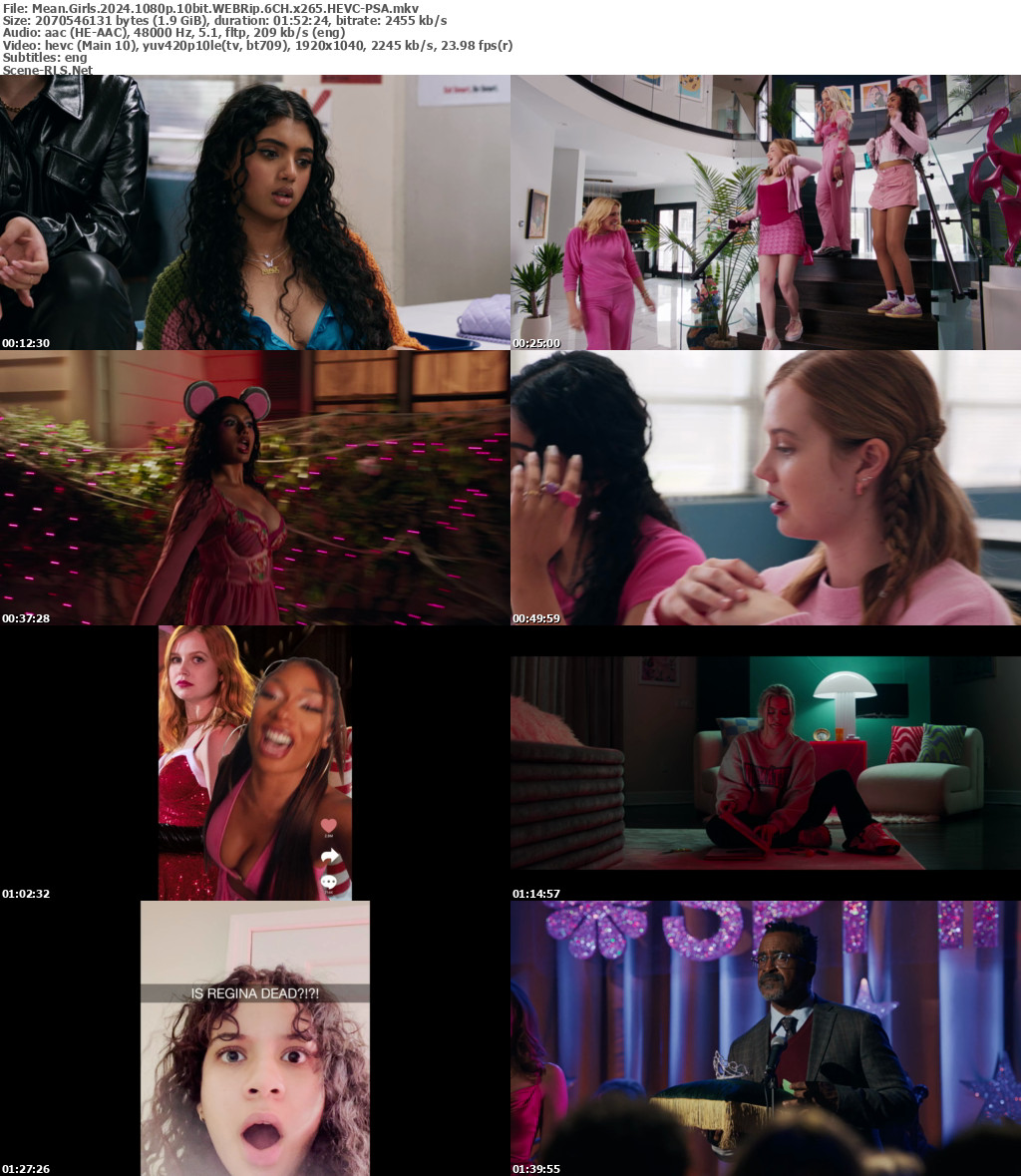 Mean Girls (2024) WEB-DL Full Hindi Dual Audio Movie Download 480p 720p 1080p